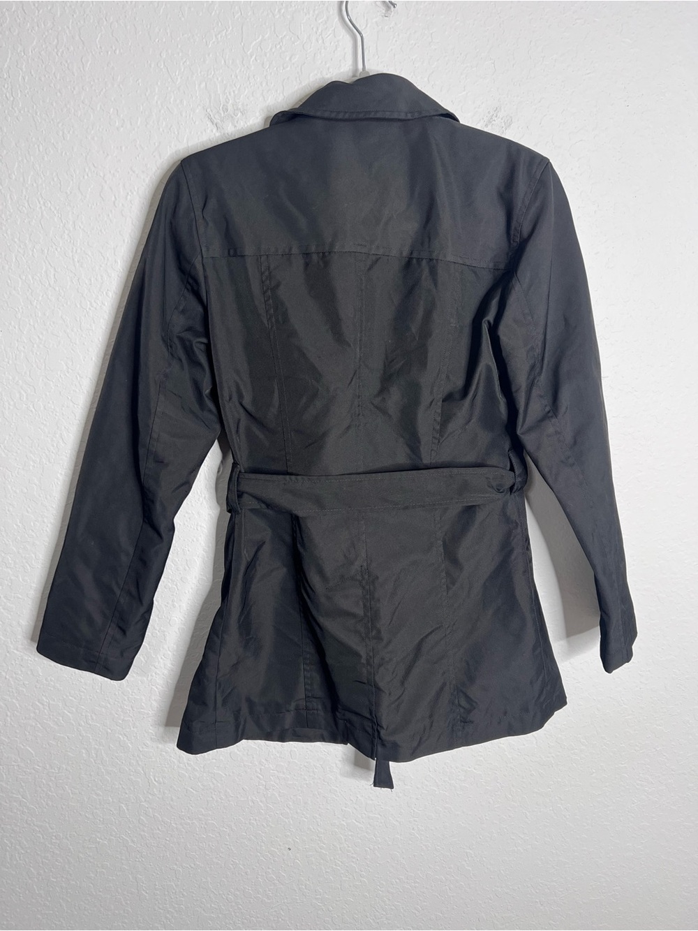 Chanel Jacket Women's Size 4 Vintage Nylon Trench Coat Style Button Front C3 - Picture 6 of 16